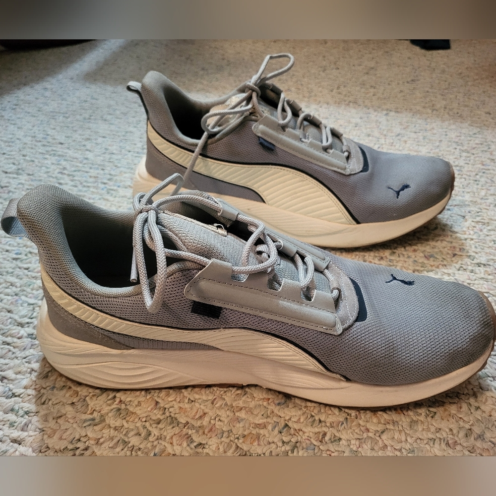 Puma Gray Pacer 23 Street Sneakers, Size 12